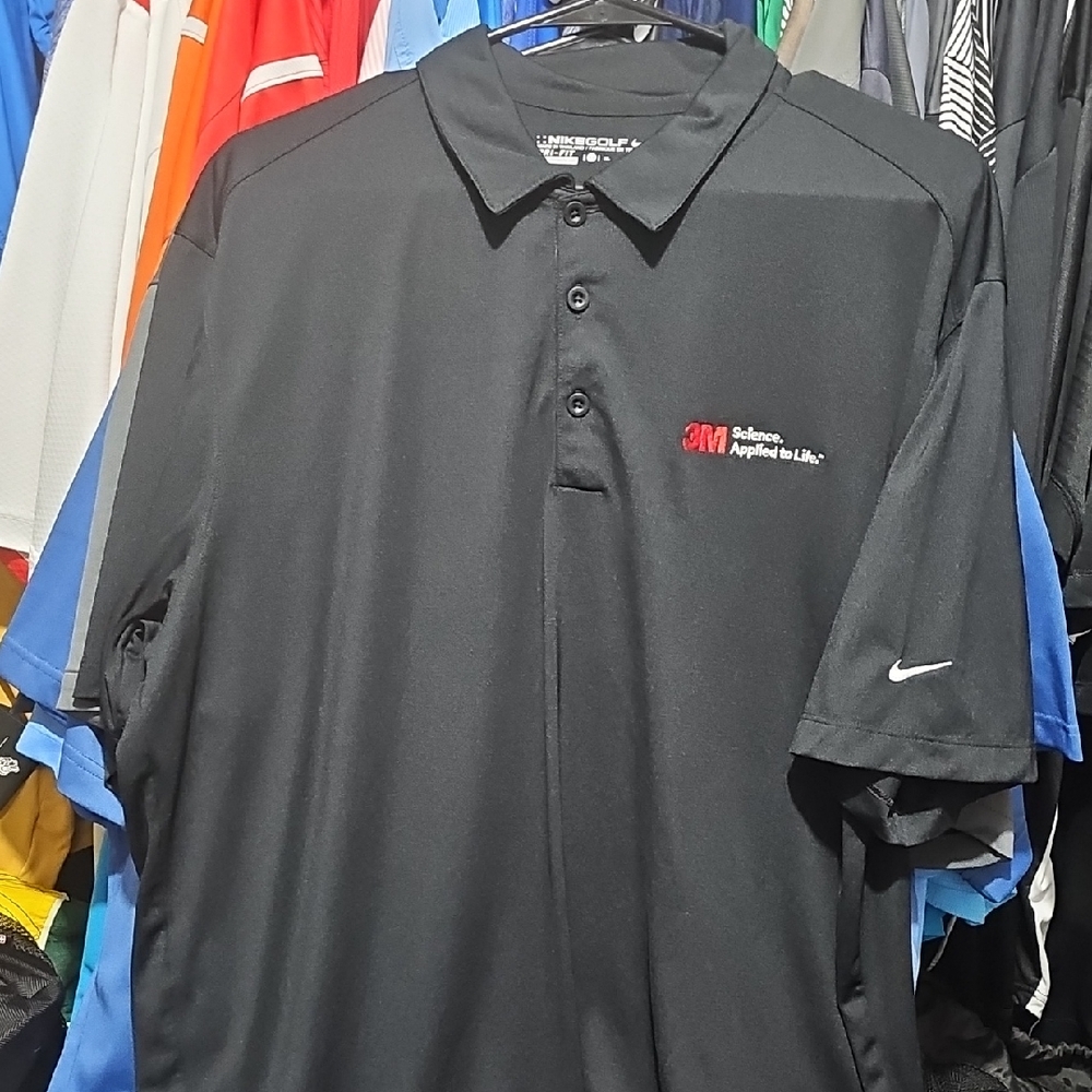 Nike Black Men's Polo Golf 3M